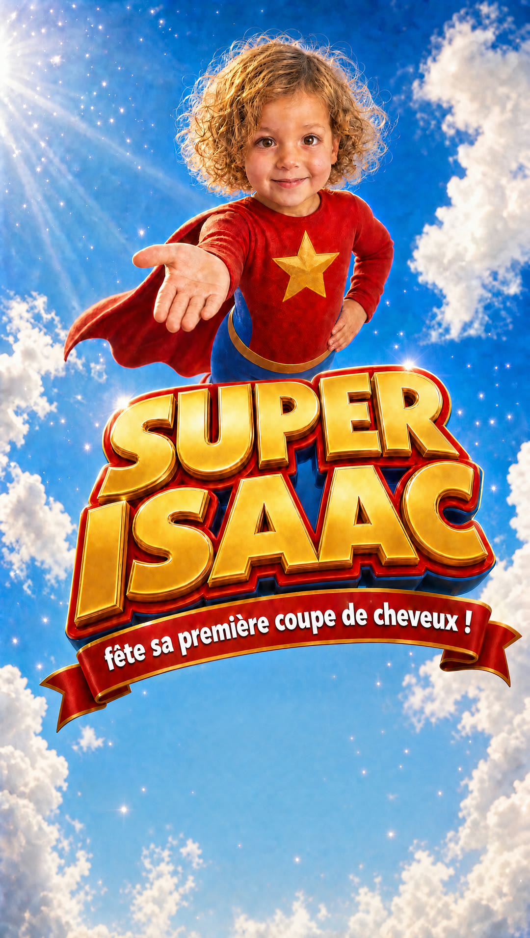 Super Isaac fête sa première coupe de cheveux !